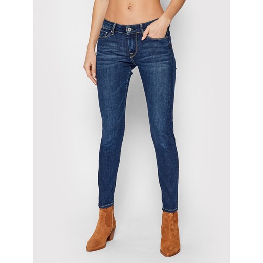Pepe Jeans Jeansy Soho PL204174 Granatowy Skinny Fit ze sklepu MODIVO w kategorii Jeansy damskie - zdjęcie 182679658