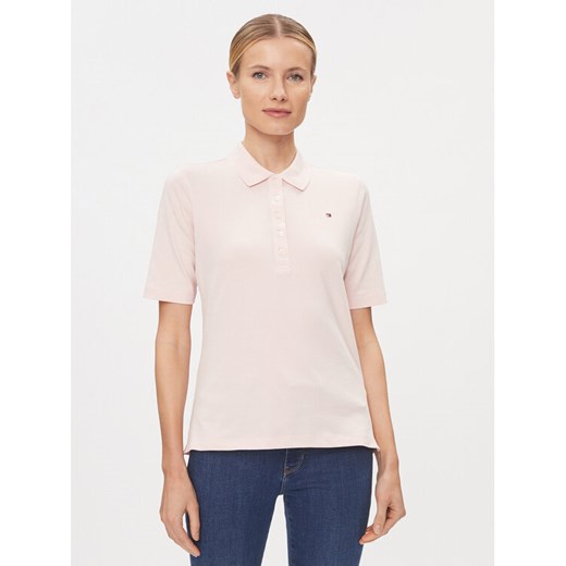 Tommy Hilfiger Polo 1985 WW0WW37820 Różowy Regular Fit ze sklepu MODIVO w kategorii Bluzki damskie - zdjęcie 182679666