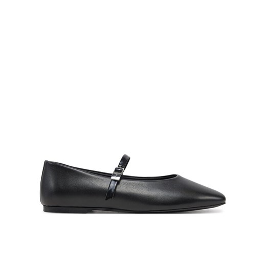 Calvin Klein Baleriny Ballerina New Buckle - Lth HW0HW02483 Czarny ze sklepu MODIVO w kategorii Balerinki - zdjęcie 182679835