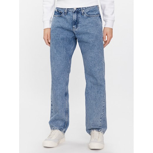 Calvin Klein Jeans Jeansy 90's J30J324551 Niebieski Straight Fit ze sklepu MODIVO w kategorii Jeansy męskie - zdjęcie 182679867
