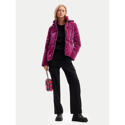 Desigual Kurtka zimowa Flam 24WWEWBP Różowy Regular Fit ze sklepu MODIVO w kategorii Kurtki damskie - zdjęcie 182679918