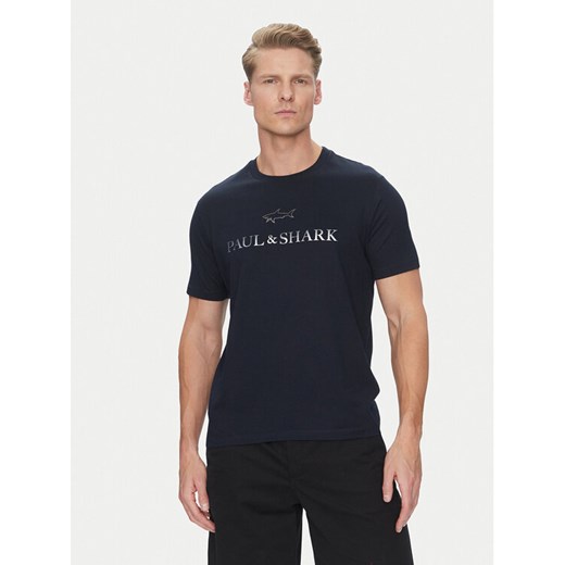 Paul&Shark T-Shirt C0P1239 Granatowy Regular Fit ze sklepu MODIVO w kategorii T-shirty męskie - zdjęcie 182679945