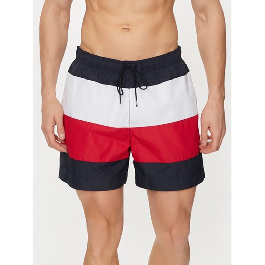Tommy Hilfiger Szorty kąpielowe UM0UM03263 Kolorowy Regular Fit ze sklepu MODIVO w kategorii Kąpielówki - zdjęcie 182679955