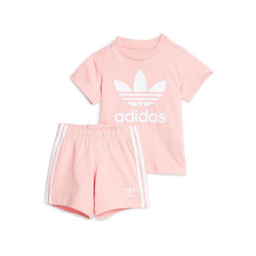 adidas Komplet t-shirt i spodenki JC6580 Różowy Regular Fit ze sklepu MODIVO w kategorii Odzież dla niemowląt - zdjęcie 182679968