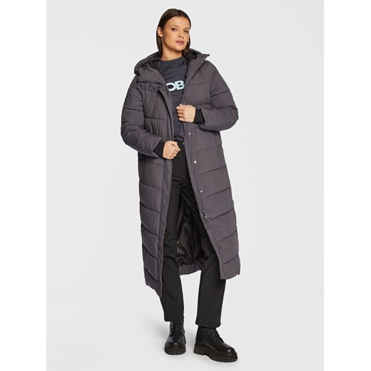 4F Kurtka zimowa H4Z22-KUDP012 Szary Regular Fit ze sklepu MODIVO w kategorii Kurtki damskie - zdjęcie 182680035