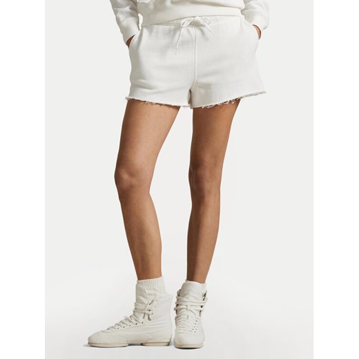 Polo Ralph Lauren Szorty sportowe 211965103001 Biały Straight Fit ze sklepu MODIVO w kategorii Szorty - zdjęcie 182680055