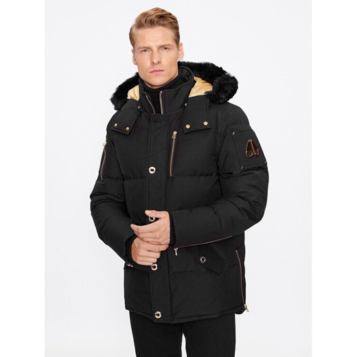 Moose Knuckles Kurtka puchowa Gold 3Q Jacket Sharling M32MJ128GS Czarny Regular Fit ze sklepu MODIVO w kategorii Kurtki męskie - zdjęcie 182680077