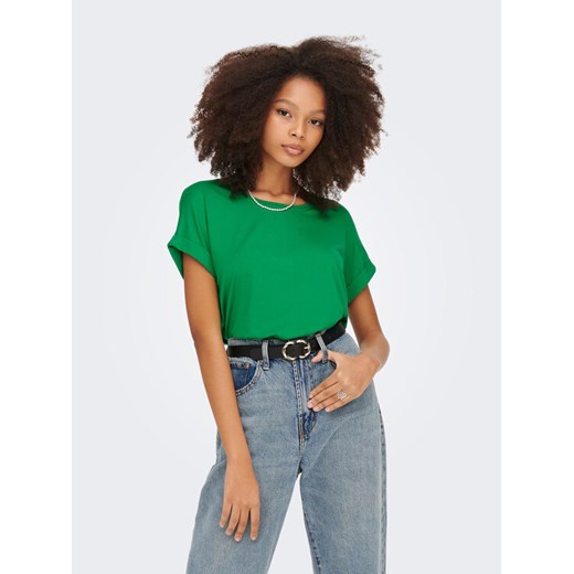 ONLY T-Shirt 15106662 Zielony Regular Fit ze sklepu MODIVO w kategorii Bluzki damskie - zdjęcie 182680097