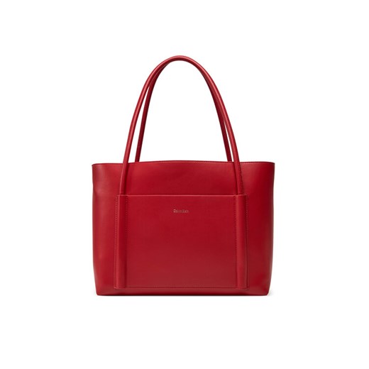 Calvin Klein Torebka Ck Linn Medium Shopper K60K613110 Czerwony Calvin Klein 00 MODIVO