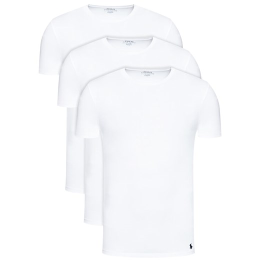 Polo Ralph Lauren Komplet 3 t-shirtów Classic Crew 714830304003 Biały Regular Fit ze sklepu MODIVO w kategorii T-shirty męskie - zdjęcie 182680166
