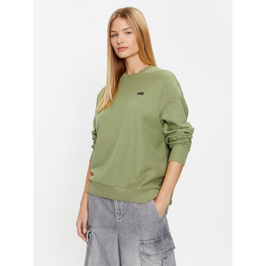 Vans Bluza Comfycush Essential Crew VN000A6C Zielony Regular Fit ze sklepu MODIVO w kategorii Bluzy damskie - zdjęcie 182680167