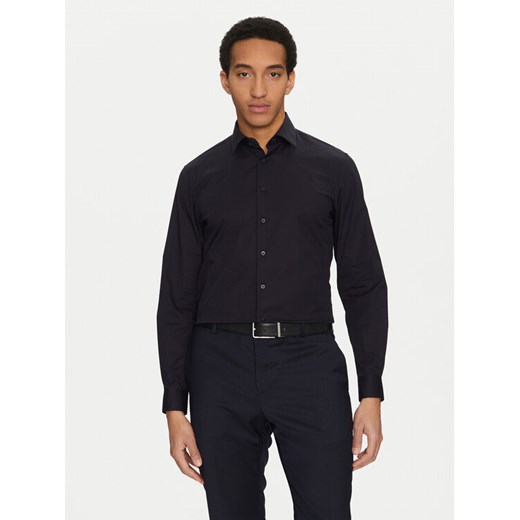 Calvin Klein Koszula K10K109509 Granatowy Slim Fit ze sklepu MODIVO w kategorii Koszule męskie - zdjęcie 182680189