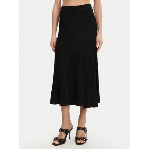 DKNY Spódnica plisowana P4JRAT77 Czarny Regular Fit ze sklepu MODIVO w kategorii Spódnice - zdjęcie 182680246