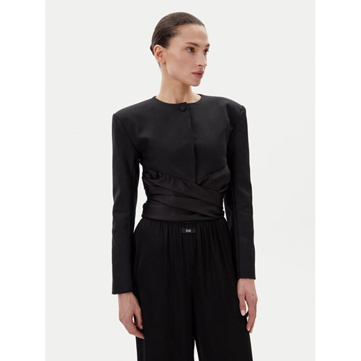 Eleh Marynarka ESS250171 Czarny Regular Fit ze sklepu MODIVO w kategorii Marynarki damskie - zdjęcie 182680258