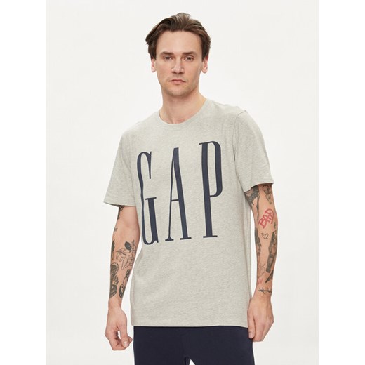 Gap T-Shirt 866774-02 Szary Regular Fit ze sklepu MODIVO w kategorii T-shirty męskie - zdjęcie 182680317