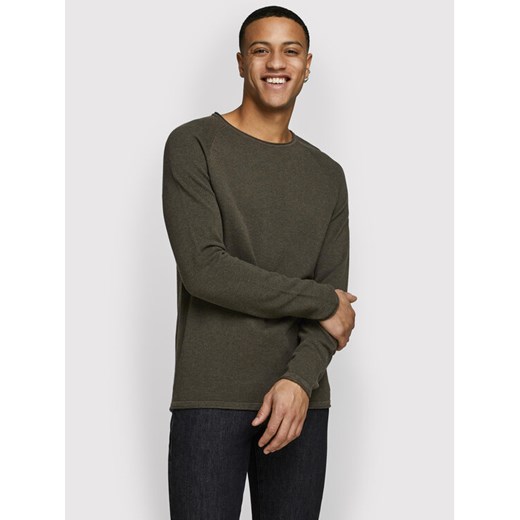 Jack&Jones Sweter Hill 12157321 Zielony Regular Fit ze sklepu MODIVO w kategorii Swetry męskie - zdjęcie 182680447