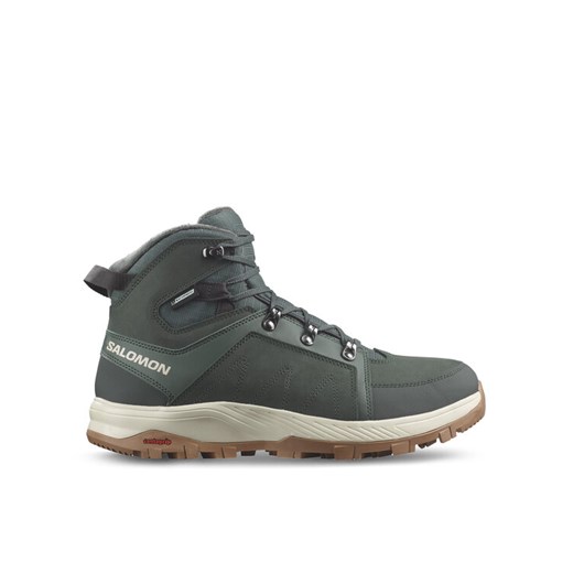 Salomon Trekkingi Outchill Thinsulate™ Waterproof L47328100 Zielony ze sklepu MODIVO w kategorii Buty trekkingowe męskie - zdjęcie 182680477
