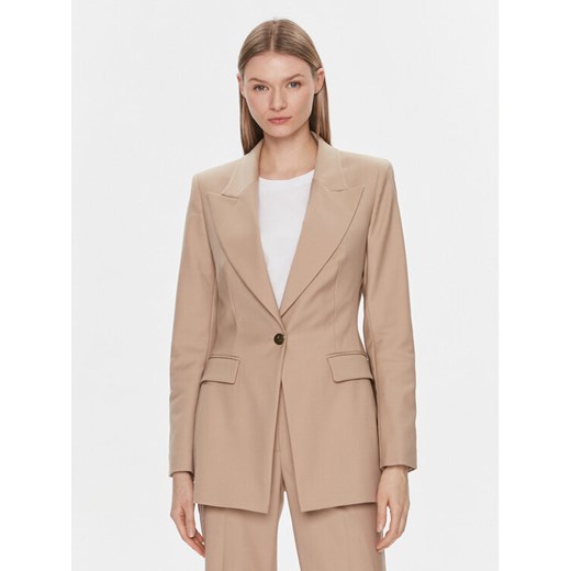 IVY OAK Marynarka IO119086 Beżowy Regular Fit ze sklepu MODIVO w kategorii Marynarki damskie - zdjęcie 182680507