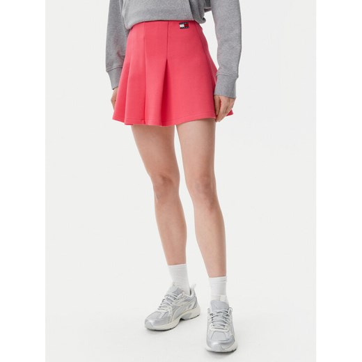 Tommy Jeans Spódnica mini Badge DW0DW20268 Różowy Regular Fit ze sklepu MODIVO w kategorii Spódnice - zdjęcie 182680508