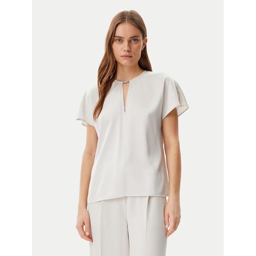 Calvin Klein Bluzka K20K208191 Szary Regular Fit ze sklepu MODIVO w kategorii Bluzki damskie - zdjęcie 182680515
