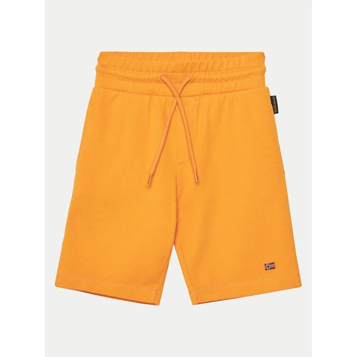 Napapijri Szorty sportowe Nalis NP0A4HK5A701 D Pomarańczowy Regular Fit ze sklepu MODIVO w kategorii Spodenki chłopięce - zdjęcie 182680526