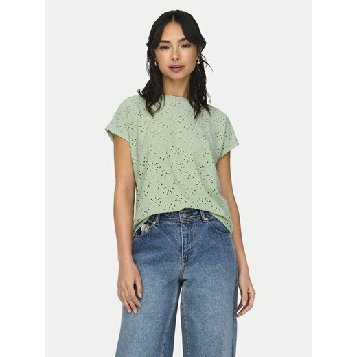 ONLY Bluzka Smilla 15231005 Zielony Regular Fit ze sklepu MODIVO w kategorii Bluzki damskie - zdjęcie 182680549
