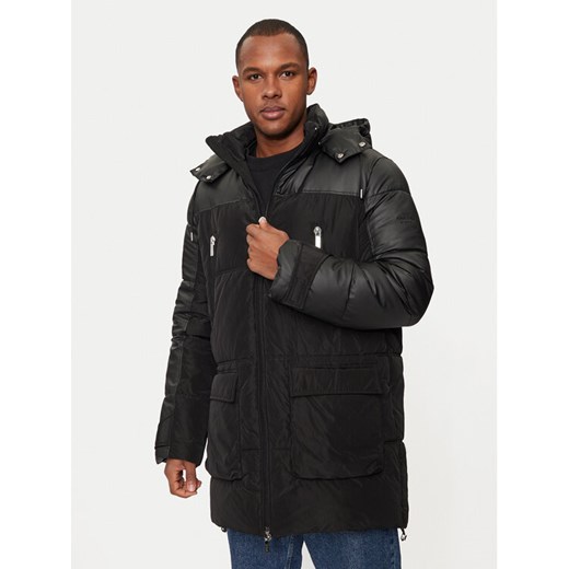 KARL LAGERFELD Kurtka puchowa 455001 544501 Czarny Regular Fit ze sklepu MODIVO w kategorii Kurtki męskie - zdjęcie 182680555