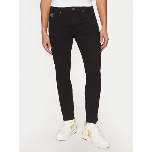 Versace Jeans Couture Jeansy 78GAB5K0 Czarny Skinny Fit ze sklepu MODIVO w kategorii Jeansy męskie - zdjęcie 182680588
