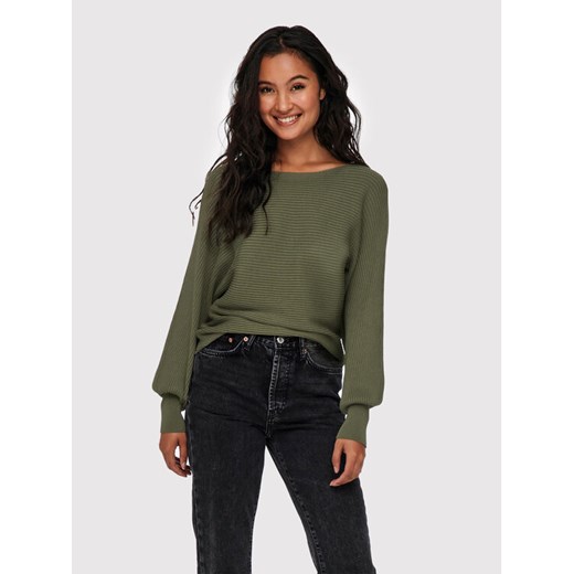 ONLY Sweter Adaline 15226298 Zielony Regular Fit XS MODIVO