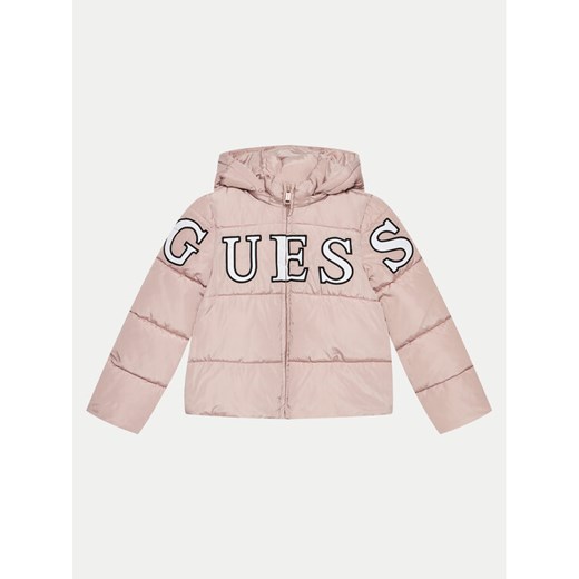 Guess Kurtka puchowa J4BL26 WB240 Różowy Relaxed Fit ze sklepu MODIVO w kategorii Kurtki dziewczęce - zdjęcie 182680716