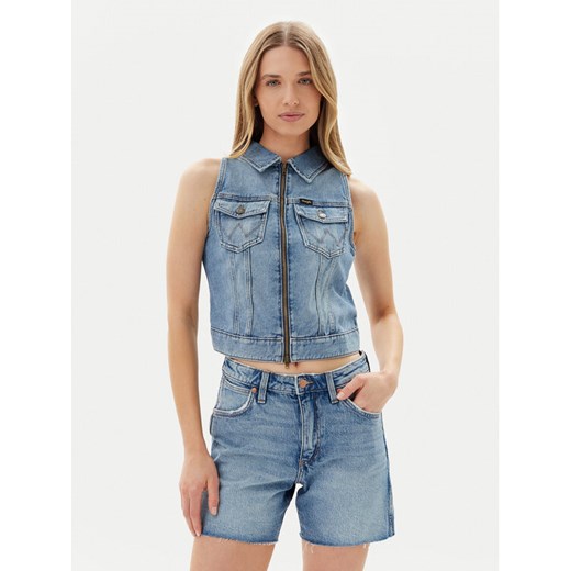 Wrangler Kamizelka 112362590 Niebieski Slim Fit ze sklepu MODIVO w kategorii Kamizelki damskie - zdjęcie 182680718