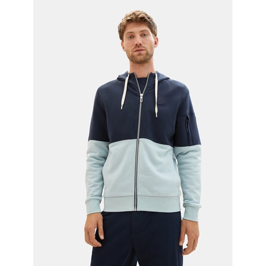 Tom Tailor Bluza 1037759 Niebieski Regular Fit ze sklepu MODIVO w kategorii Bluzy męskie - zdjęcie 182680775