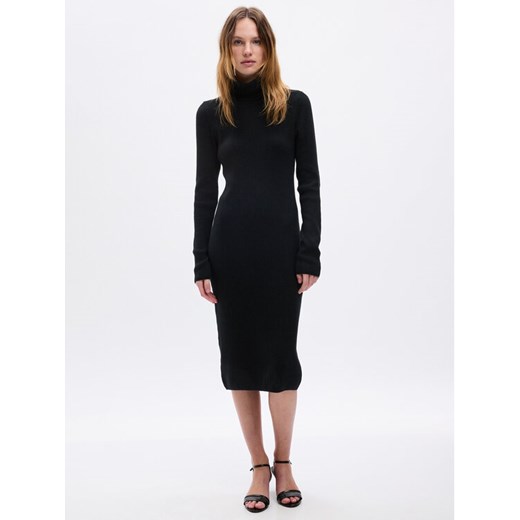 Gap Sukienka dzianinowa 814747-01 Czarny Slim Fit ze sklepu MODIVO w kategorii Sukienki - zdjęcie 182680776
