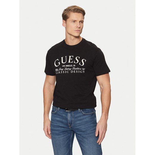 Guess T-Shirt M5RI43 K9RM1 Czarny Regular Fit ze sklepu MODIVO w kategorii T-shirty męskie - zdjęcie 182680838