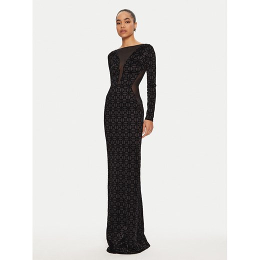 Elisabetta Franchi Sukienka wieczorowa AB-737-47E2 Czarny Slim Fit Elisabetta Franchi 38 MODIVO