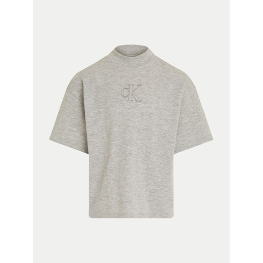 Calvin Klein Jeans T-Shirt Stitch Monogram IG0IG02537 Szary Regular Fit ze sklepu MODIVO w kategorii Bluzki dziewczęce - zdjęcie 182680876