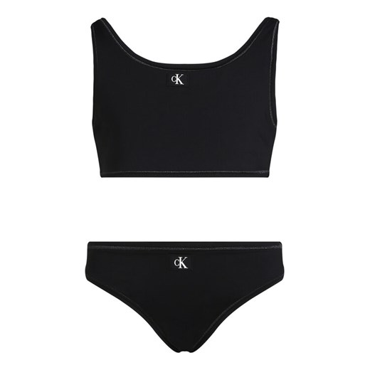 Calvin Klein Swimwear Strój kąpielowy KY0KY00093 Czarny ze sklepu MODIVO w kategorii Stroje kąpielowe - zdjęcie 182680949
