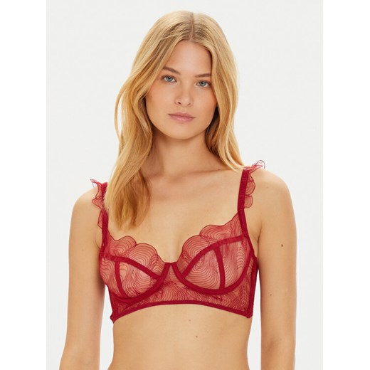 Undress Code Biustonosz z fiszbiną Bliss 721 Czerwony ze sklepu MODIVO w kategorii Biustonosze - zdjęcie 182681109