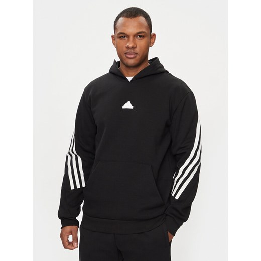 adidas Bluza Future Icons 3-Stripes IN1841 Czarny Relaxed Fit ze sklepu MODIVO w kategorii Bluzy męskie - zdjęcie 182681126