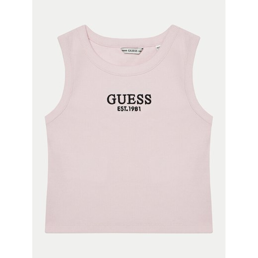 Guess Top J4YI16 KBZP4 Różowy Regular Fit ze sklepu MODIVO w kategorii Bluzki dziewczęce - zdjęcie 182681148