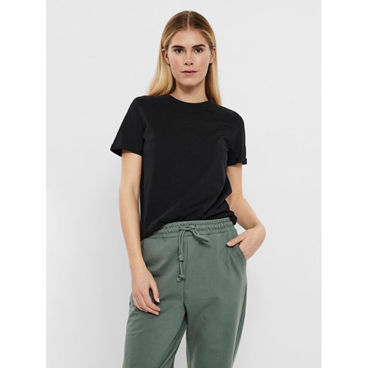 Vero Moda T-Shirt Paula 10243889 Czarny Regular Fit ze sklepu MODIVO w kategorii Bluzki damskie - zdjęcie 182681155