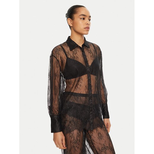 Hunkemöller Koszula Camille 300608 Czarny Relaxed Fit ze sklepu MODIVO w kategorii Koszule damskie - zdjęcie 182681197