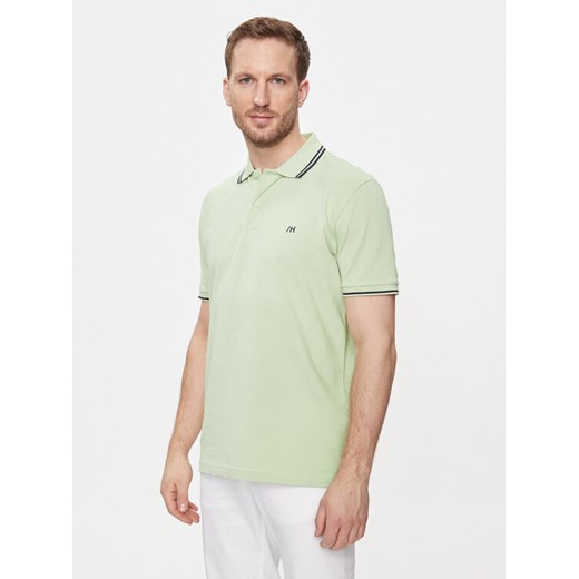 Selected Homme Polo 16087840 Zielony Regular Fit ze sklepu MODIVO w kategorii T-shirty męskie - zdjęcie 182681256