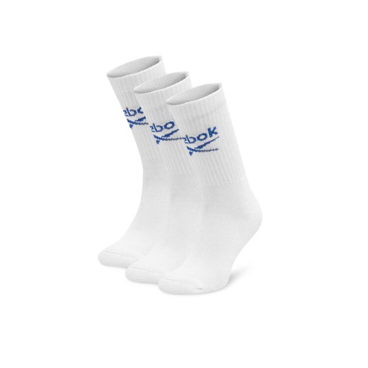 Reebok Zestaw 3 par wysokich skarpet unisex R0258-SS24 (3-pack) Biały ze sklepu MODIVO w kategorii Skarpetki damskie - zdjęcie 182681277