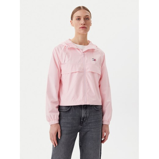Tommy Jeans Wiatrówka Essential DW0DW20672 Różowy Relaxed Fit ze sklepu MODIVO w kategorii Kurtki damskie - zdjęcie 182681316