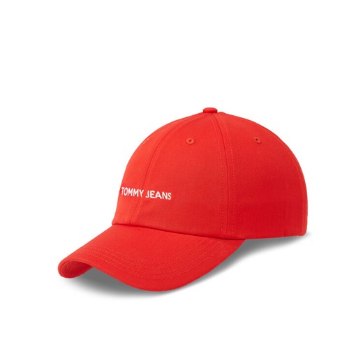 Tommy Jeans Czapka z daszkiem Tjw Linear Logo Cap AW0AW15845 Czerwony ze sklepu MODIVO w kategorii Czapki z daszkiem damskie - zdjęcie 182681318