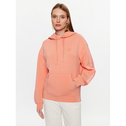 Guess Bluza Brenda V2YQ18 K7UW2 Koralowy Regular Fit ze sklepu MODIVO w kategorii Bluzy damskie - zdjęcie 182681409