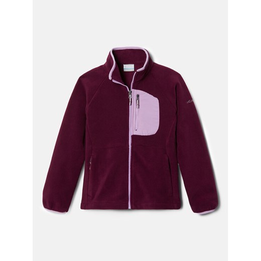 Columbia Polar Fast Trek™ III Fleece Full Zip Czerwony Regular Fit ze sklepu MODIVO w kategorii Bluzy dziewczęce - zdjęcie 182681415