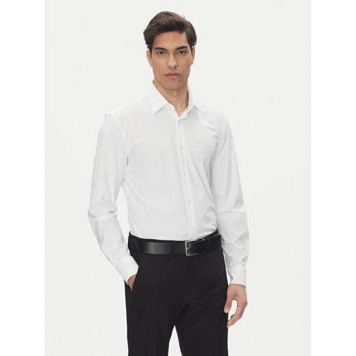 BOSS Koszula P-Hank 50539391 Biały Slim Fit ze sklepu MODIVO w kategorii Koszule męskie - zdjęcie 182681489