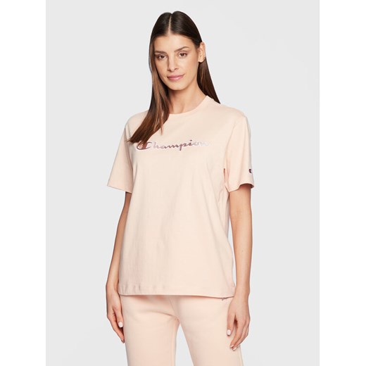 Champion T-Shirt Big Script Logo 115496 Pomarańczowy Regular Fit Champion XS MODIVO